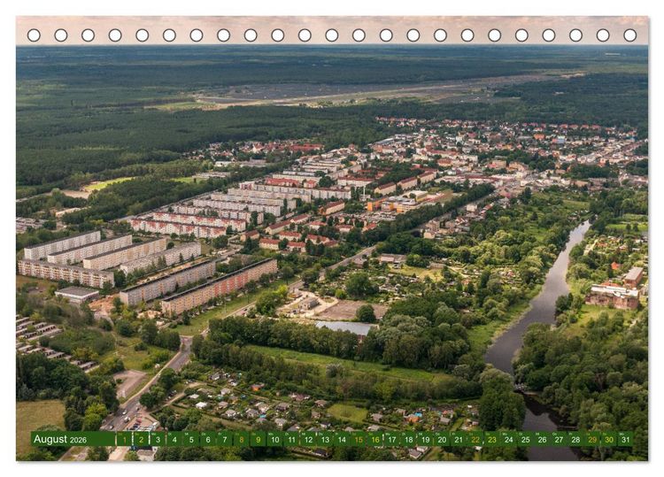 Produktbild: Eberswalde in Luftbildern (Tischkalender 2026 DIN A5 quer), CALVENDO Monatskalender