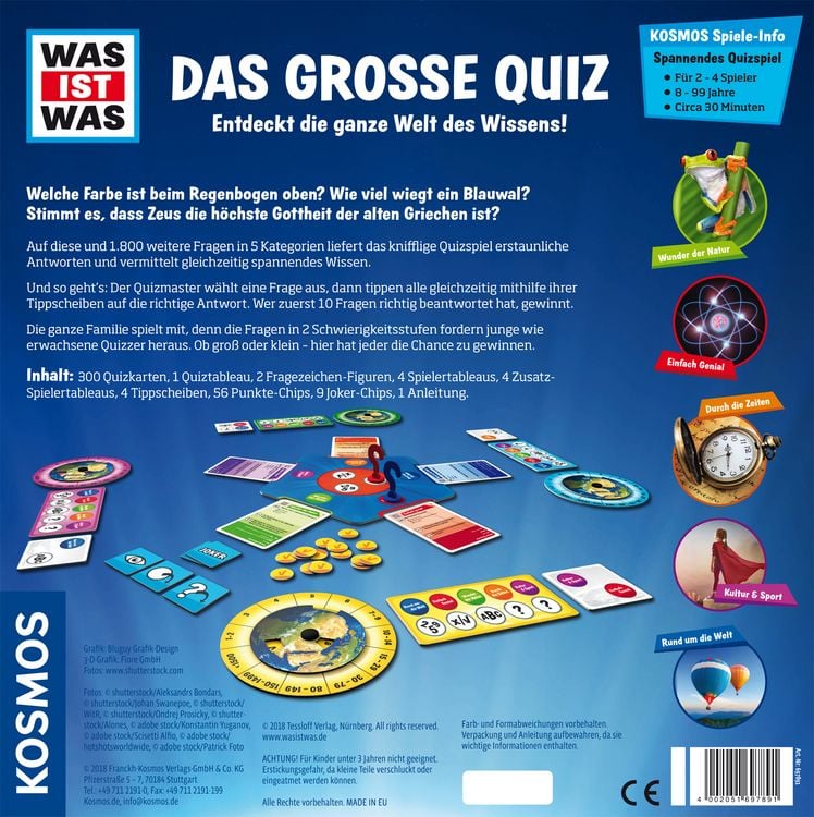 Produktbild: WAS IST WAS Quizspiel - Das gro&szlig;e Quiz