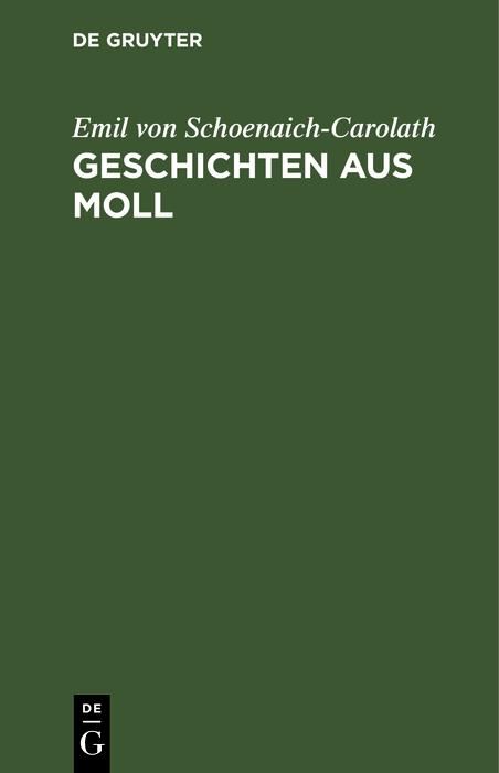 Produktbild: Geschichten aus Moll