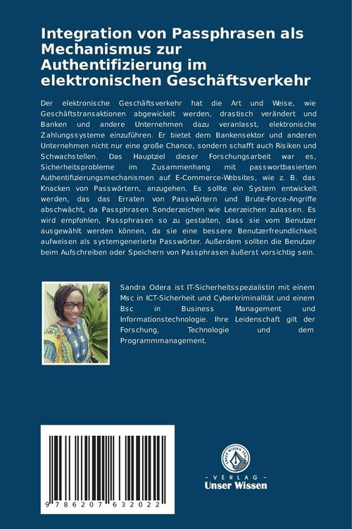 Produktbild: Integration von Passphrasen als Mechanismus zur Authentifizierung im elektronischen Gesch&auml;ftsverkehr