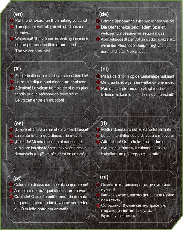 Produktbild: Epoch 7509 - Jurassic World Shaky Volcano, Dinosaurier-Geschicklichkeitsspiel
