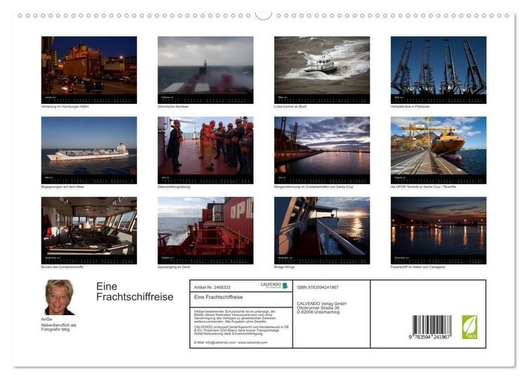 Produktbild: Eine Frachtschiffreise (hochwertiger Premium Wandkalender 2027 DIN A2 quer), Kunstdruck in Hochglanz