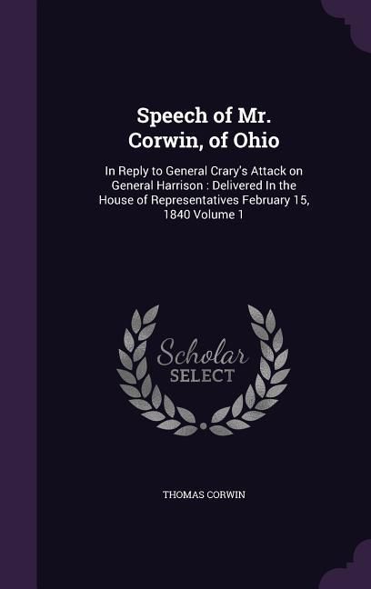 Produktbild: Speech of Mr. Corwin, of Ohio