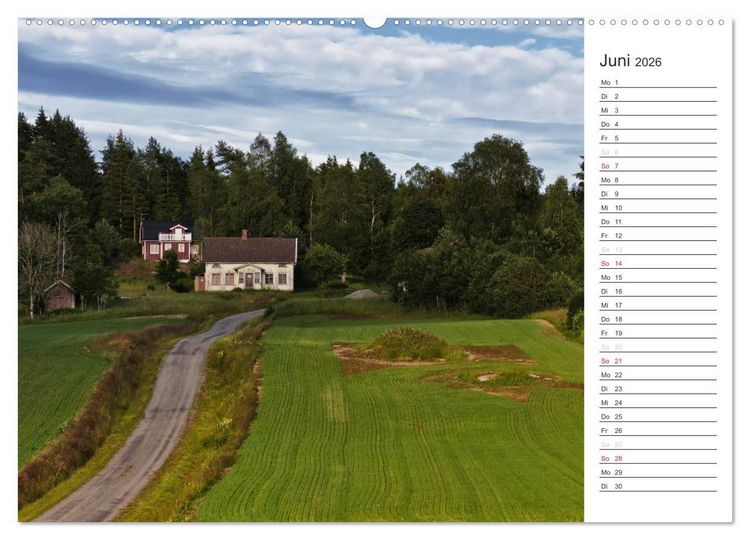 Produktbild: Unterwegs in Schweden (hochwertiger Premium Wandkalender 2026 DIN A2 quer), Kunstdruck in Hochglanz