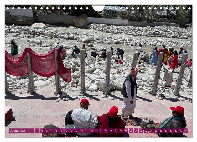 Produktbild: Char Dham - hinduistische Pilgerreise im Himalaya (Wandkalender 2026 DIN A4 quer), CALVENDO Monatskalender