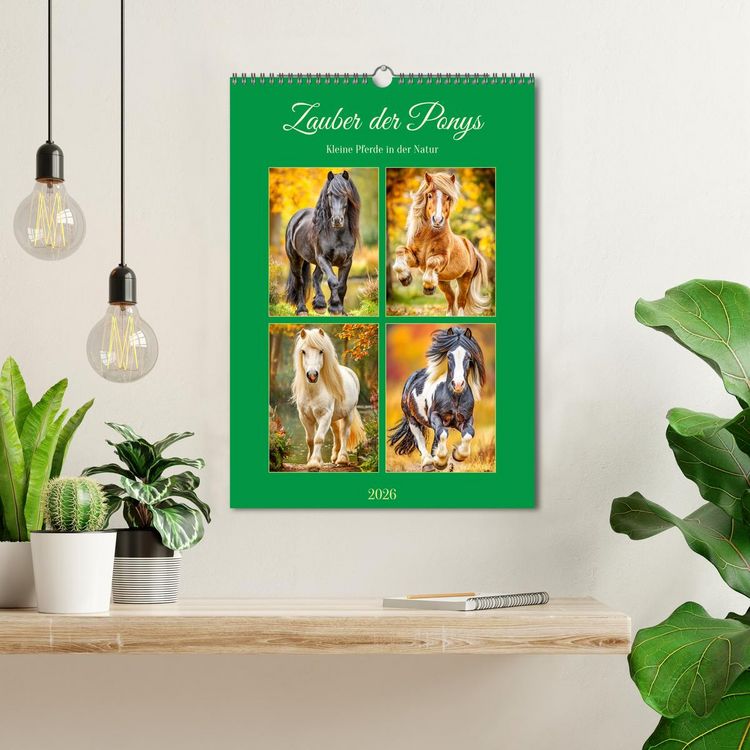 Produktbild: Zauber der Ponys. Kleine Pferde in der Natur (Wandkalender 2026 DIN A3 hoch), CALVENDO Monatskalender