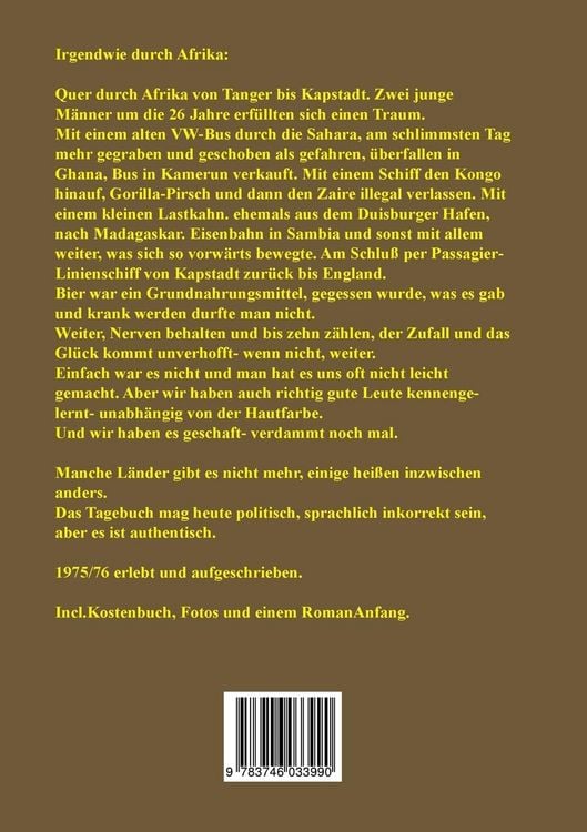 Produktbild: Irgendwie durch Afrika