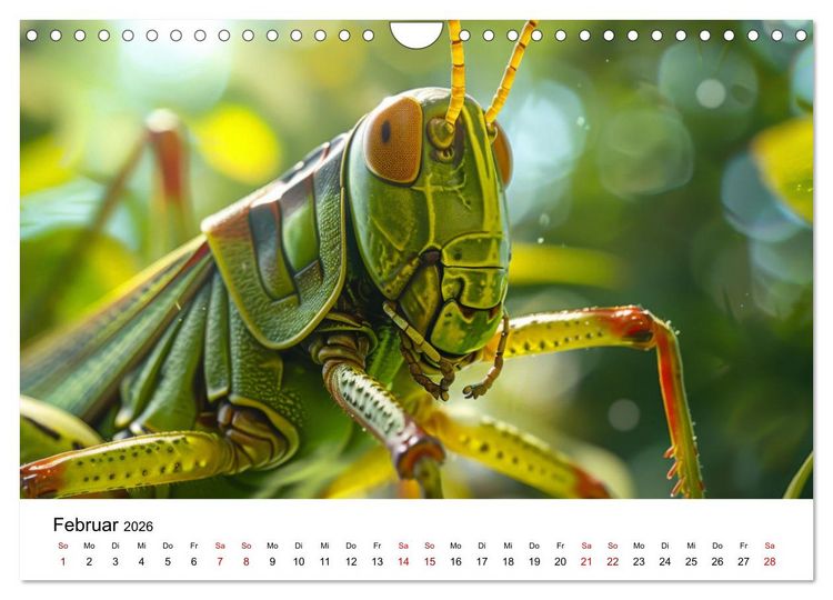 Produktbild: Insekten hautnah (Wandkalender 2026 DIN A4 quer), CALVENDO Monatskalender