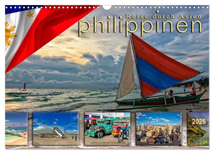Produktbild: Reise durch Asien - Philippinen (Wandkalender 2026 DIN A3 quer), CALVENDO Monatskalender