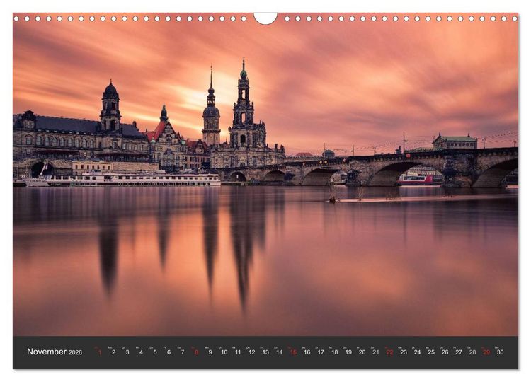 Produktbild: Barockstadt Dresden (Wandkalender 2026 DIN A3 quer), CALVENDO Monatskalender