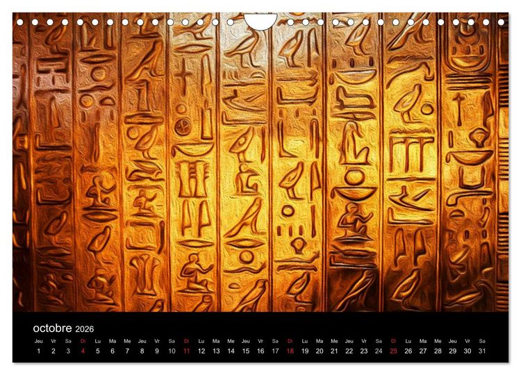Produktbild: L'&Eacute;GYPTE EN COULEURS (Calendrier mural 2026 DIN A4 vertical), CALVENDO calendrier mensuel