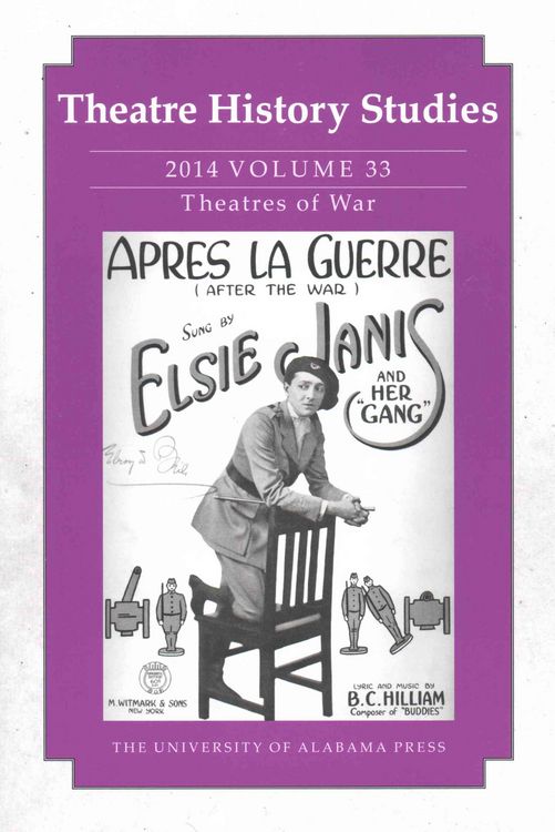 Produktbild: Theatre History Studies 2014, Vol. 33
