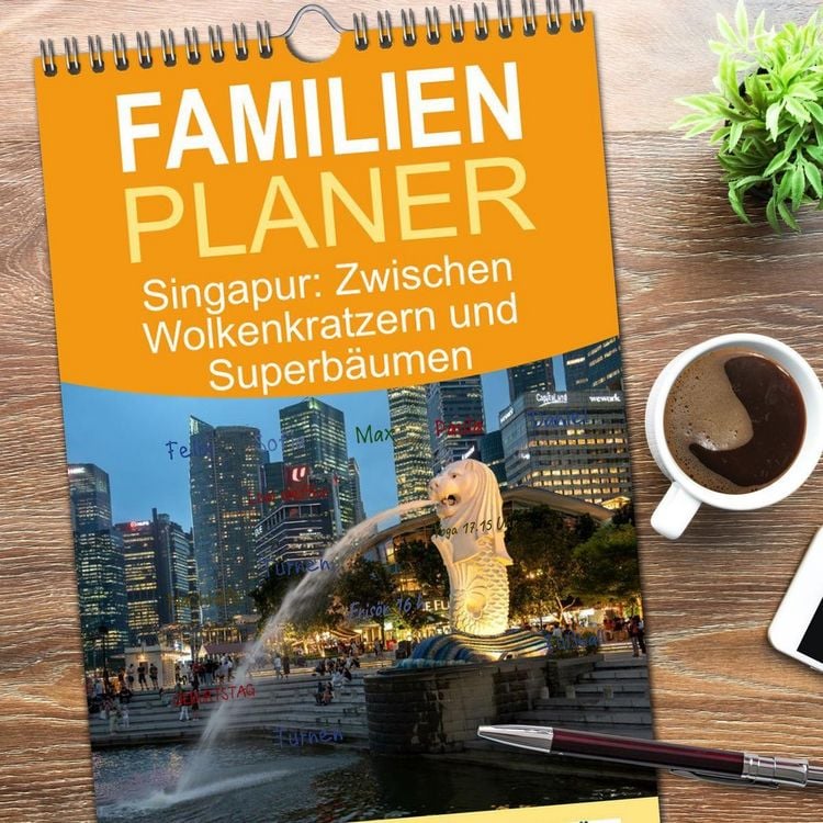 Produktbild: Familienplaner 2026 - Singapur: Zwischen Wolkenkratzern und Superb&auml;umen mit 5 Spalten (Wandkalender, 21 x 45 cm) CALVENDO