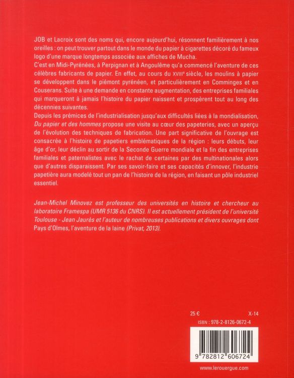 Produktbild: Du Papier et des Hommes; Job et les Papeteries du Comminges et du