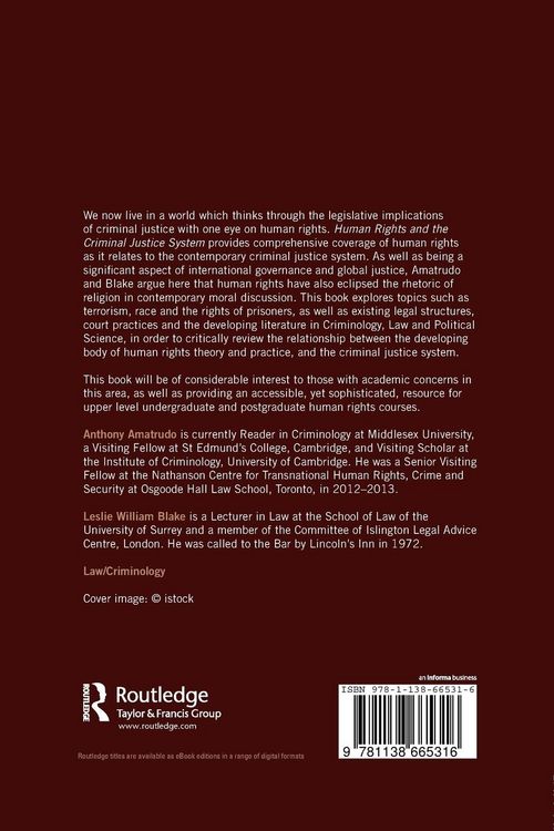 Produktbild: Human Rights and the Criminal Justice System