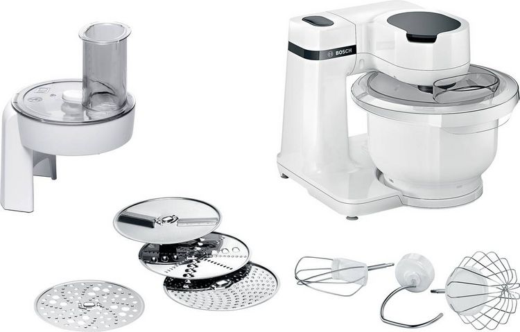 Produktbild: Bosch MUM Serie 2, 700 Watt K&uuml;chenmaschine 700W Wei&szlig;