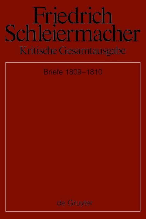 Produktbild: Briefwechsel 1809-1810