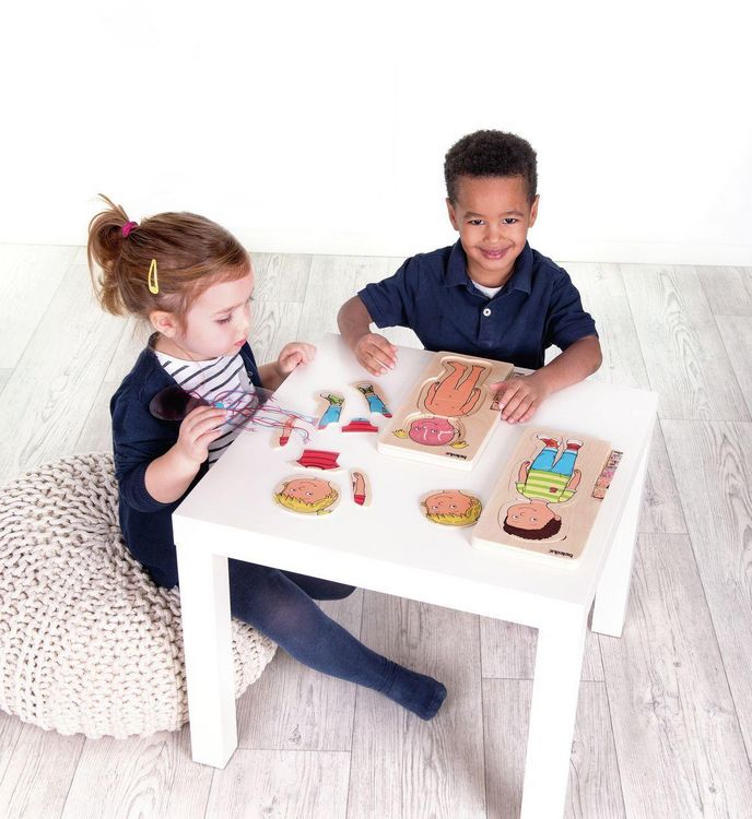 Produktbild: Lagen-Puzzle "Dein K&ouml;rper" M&auml;dchen / 29 Teile