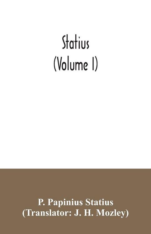 Produktbild: Statius (Volume I)