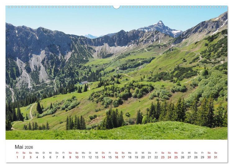 Produktbild: Bergerlebnisse im Tannheimer Tal (hochwertiger Premium Wandkalender 2026 DIN A2 quer), Kunstdruck in Hochglanz