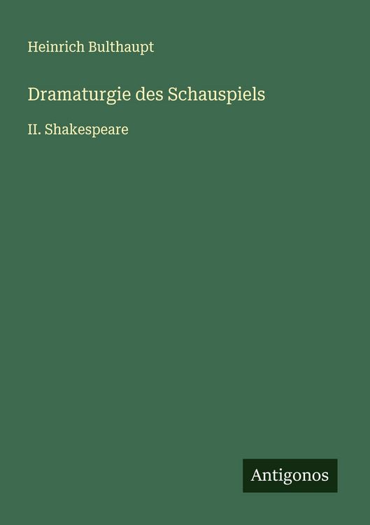 Produktbild: Dramaturgie des Schauspiels