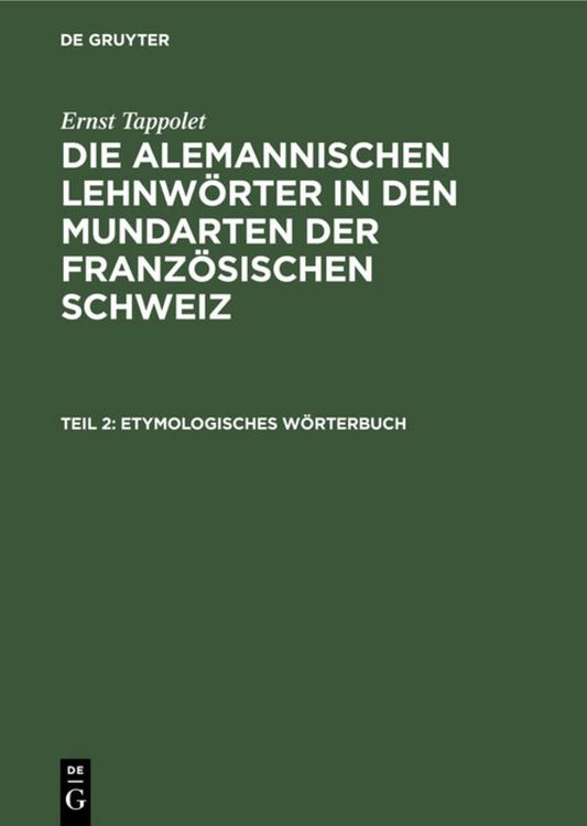 Produktbild: Etymologisches W&ouml;rterbuch
