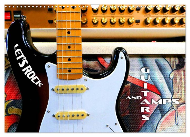 Produktbild: Guitars and Amps - Let's Rock (Wall Calendar 2026 DIN A3 landscape), CALVENDO 12 Month Wall Calendar