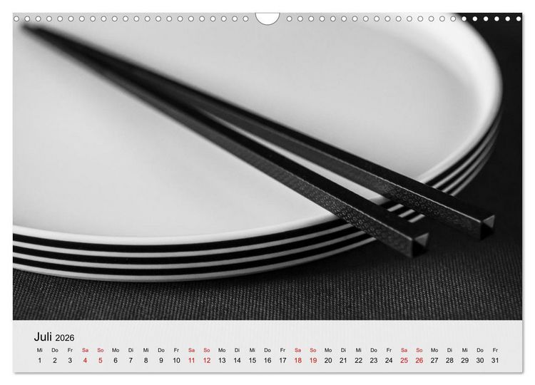 Produktbild: Japanese Cuisine (Wandkalender 2026 DIN A3 quer), CALVENDO Monatskalender