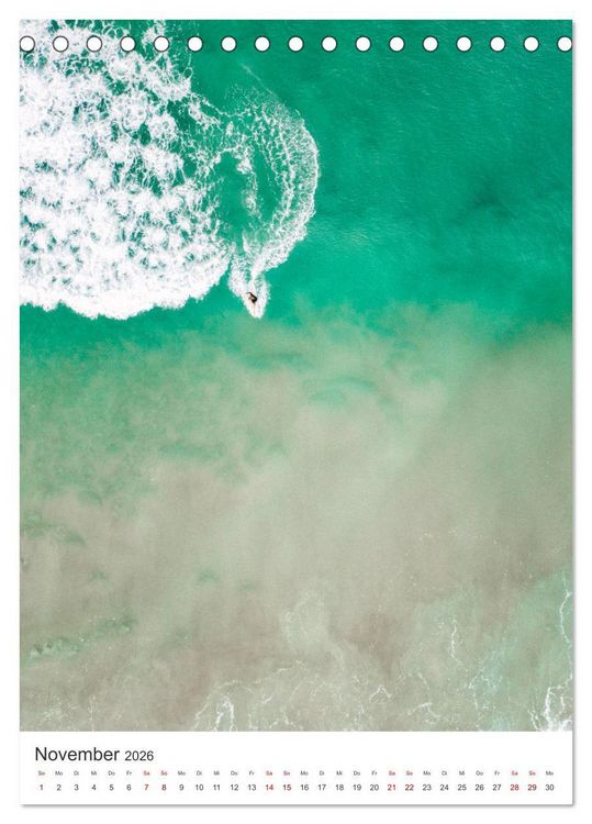Produktbild: Surfen - Auf der perfekten Welle. (Tischkalender 2026 DIN A5 hoch), CALVENDO Monatskalender