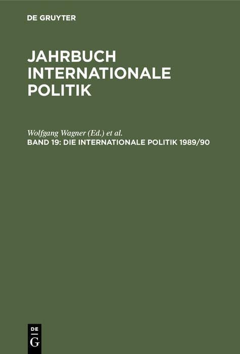 Produktbild: Die Internationale Politik 1989/90