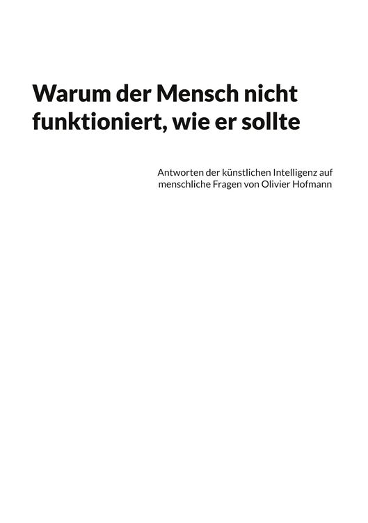 Produktbild: Warum der Mensch nicht funktioniert, wie er sollte