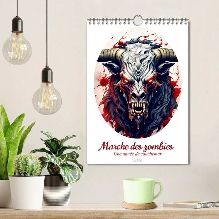 Produktbild: Marche des zombies (Calendrier mural 2026 DIN A4 horizontal), CALVENDO calendrier mensuel