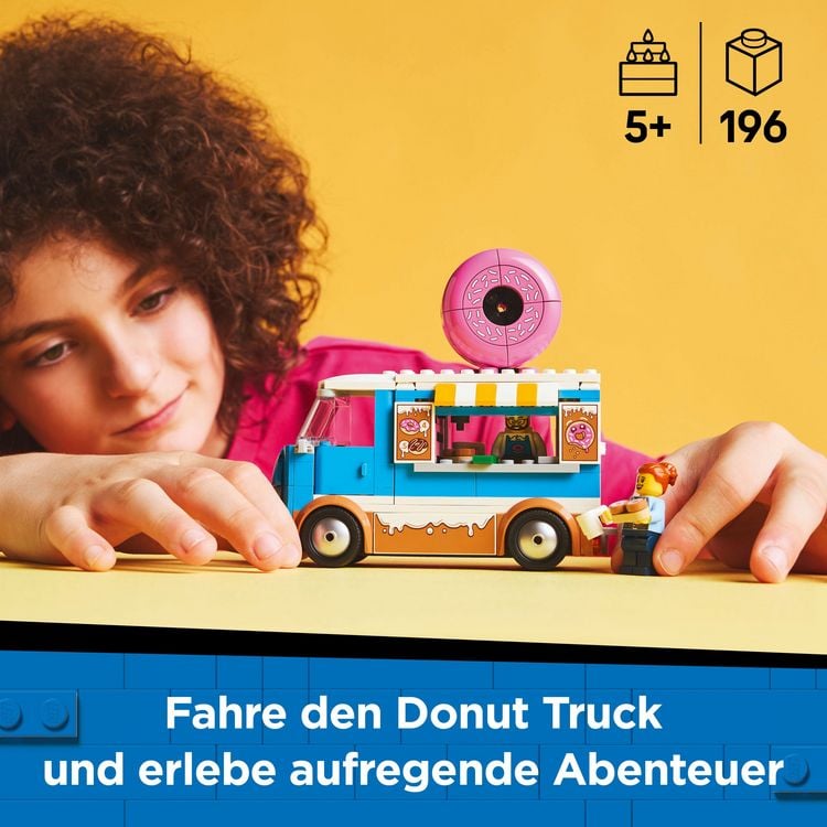 LEGO City Donut Truck - Spielzeug Foodtruck für Kinder ab 5 Jahren 60452