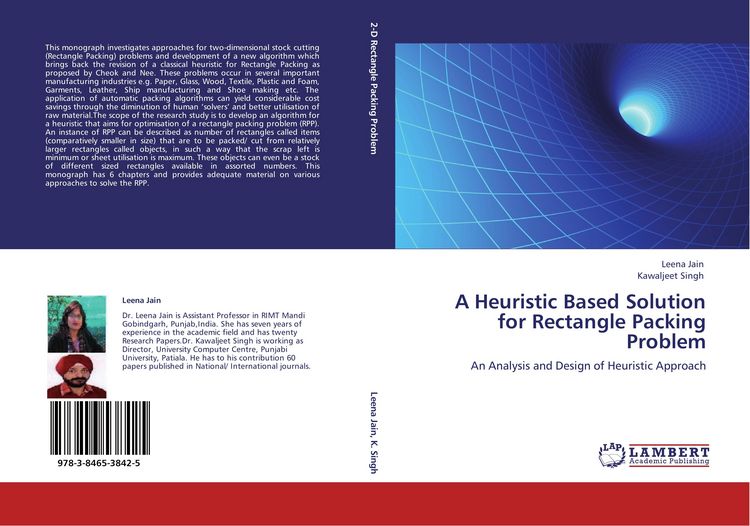 Produktbild: A Heuristic Based Solution for Rectangle Packing Problem