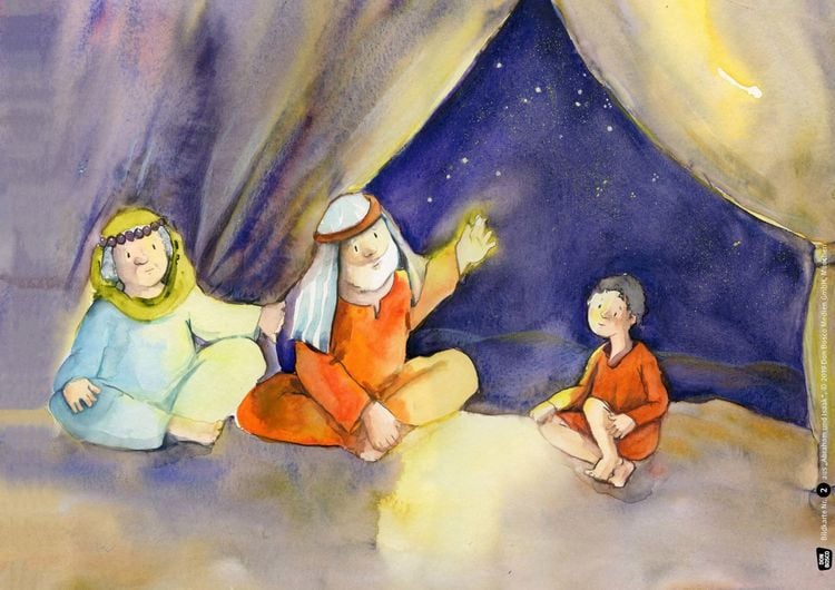 Produktbild: Abraham und Isaak. Kamishibai Bildkartenset