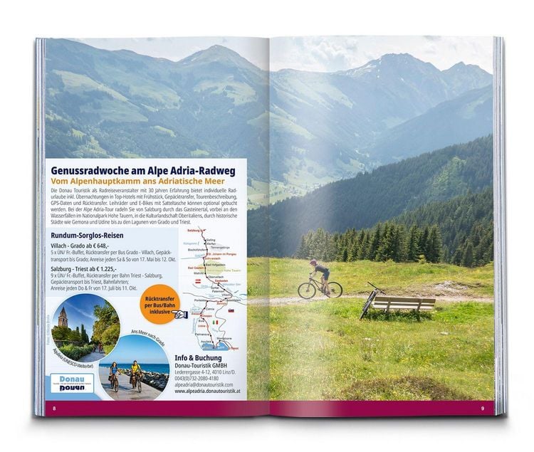Produktbild: KOMPASS Transalp Bike & E-Bike &ndash; Alpen&uuml;berquerungen: Genussvoll bis anspruchsvoll
