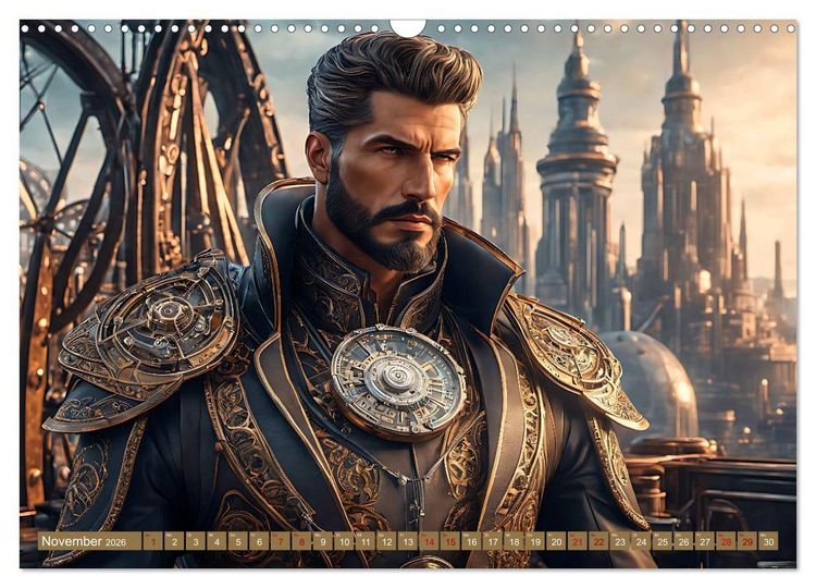 Produktbild: Steampunk - Mensch und Maschine (Wandkalender 2026 DIN A3 quer), CALVENDO Monatskalender