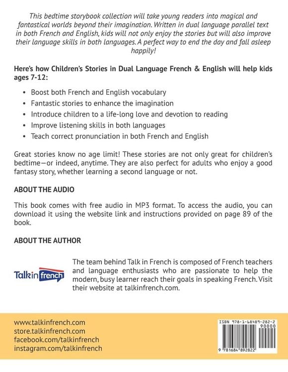 Produktbild: Children's Stories in Dual Language French & English