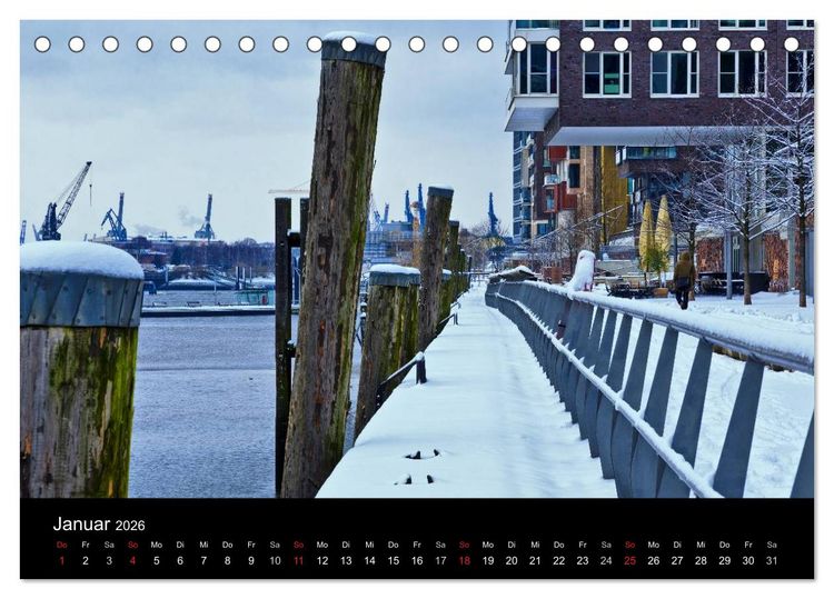 Produktbild: Charmantes Hamburg (Tischkalender 2026 DIN A5 quer), CALVENDO Monatskalender