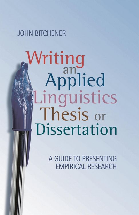 Produktbild: Writing an Applied Linguistics Thesis or Dissertation