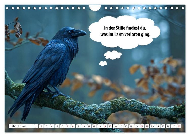 Produktbild: Stille Pfoten, weise Worte - Tiere zeigen dir den Weg zu mehr Gelassenheit (Wandkalender 2026 DIN A4 quer), CALVENDO Monatskalender
