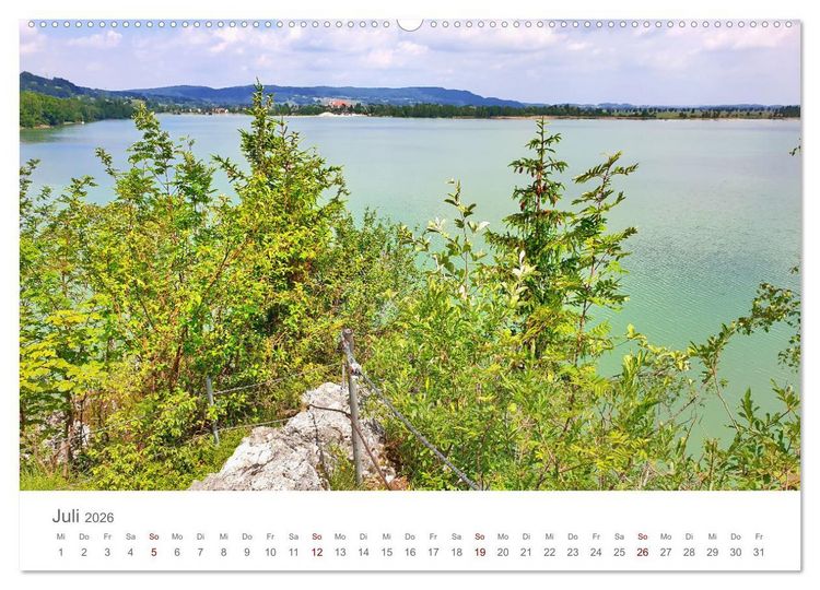 Produktbild: Kochelsee Impressionen - Ein Jahr in Bildern am Ufer der Stille (Wandkalender 2026 DIN A2 quer), CALVENDO Monatskalender