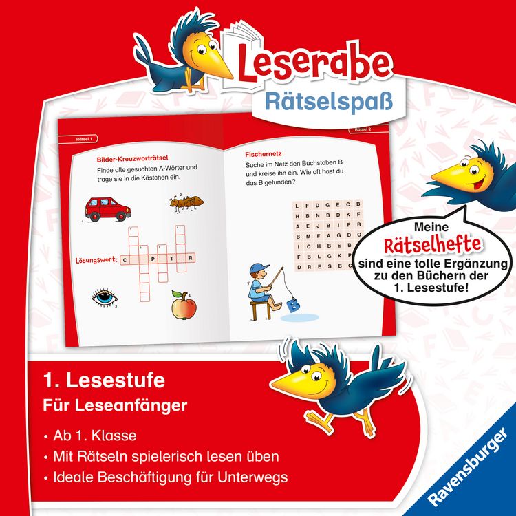 Produktbild: Leserabe R&auml;tselspa&szlig; - Abc-R&auml;tsel zum Lesenlernen (1. Lesestufe)