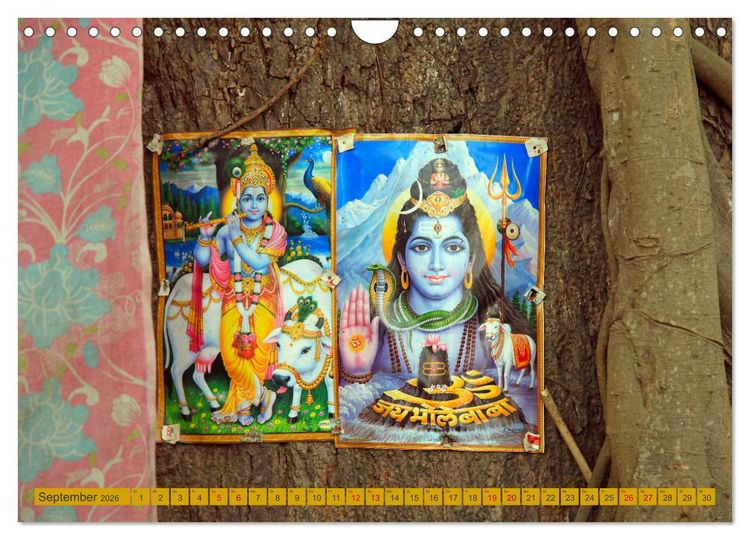 Produktbild: Indien - Hinduismus (Wandkalender 2026 DIN A4 quer), CALVENDO Monatskalender