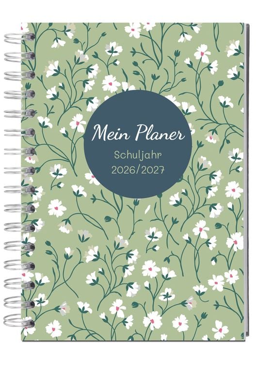Produktbild: PERSEN Schuljahresplaner RB A4 26/27 - Flower