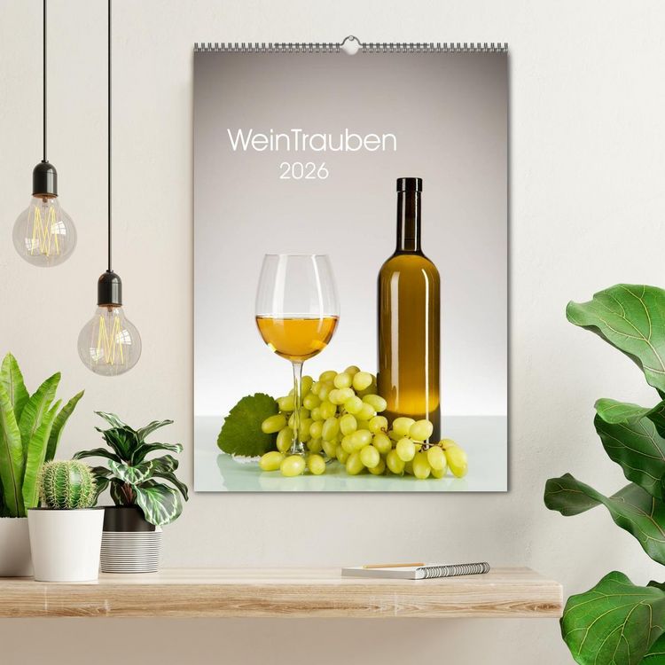Produktbild: WeinTrauben 2026 (Wandkalender 2026 DIN A2 hoch), CALVENDO Monatskalender