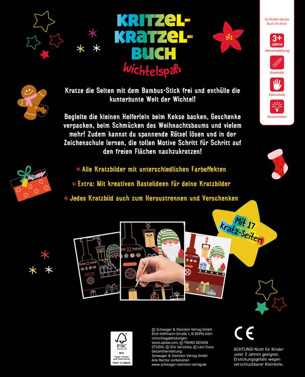 Produktbild: Kritzel-Kratzel-Buch Wichtelspa&szlig;