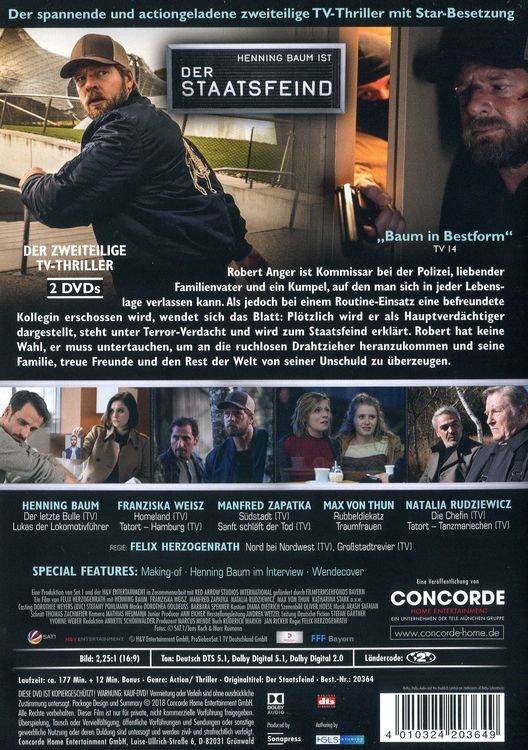 Produktbild: Der Staatsfeind [2 DVDs]