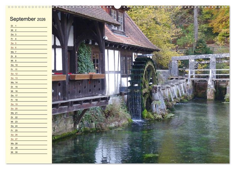 Produktbild: Sehenswertes in Baden-W&uuml;rttemberg erleben (hochwertiger Premium Wandkalender 2026 DIN A2 quer), Kunstdruck in Hochglanz
