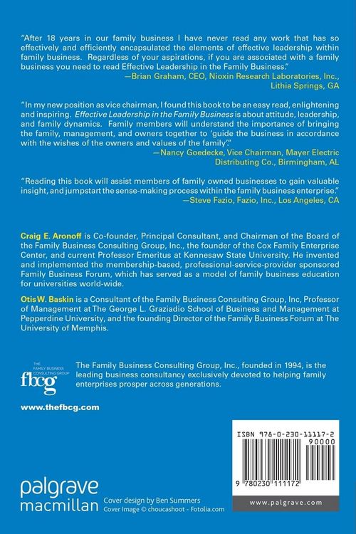 Produktbild: Effective Leadership in the Family Business